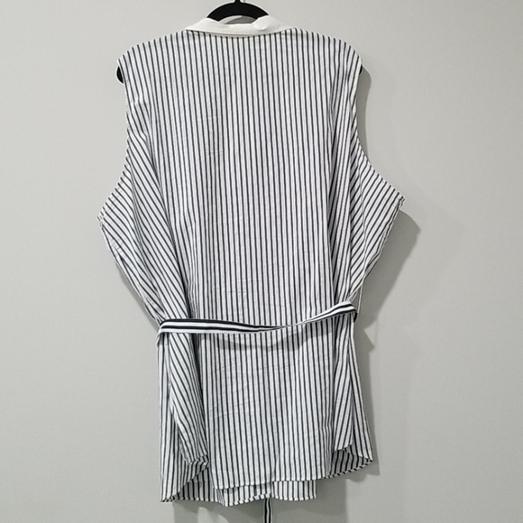 DG2 by Diane Gilman 3X Sleeveless Striped Blouse - Picture 5 of 5